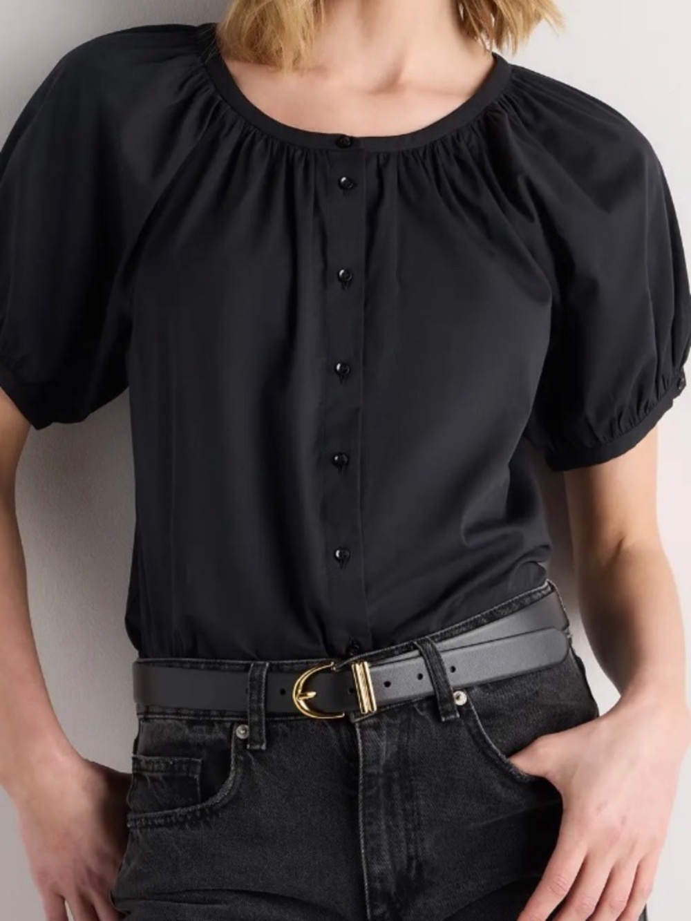 Cotton viscose blouse